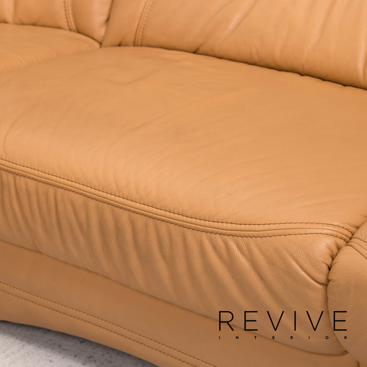 Himolla – canapé d'angle en cuir Beige, #12653