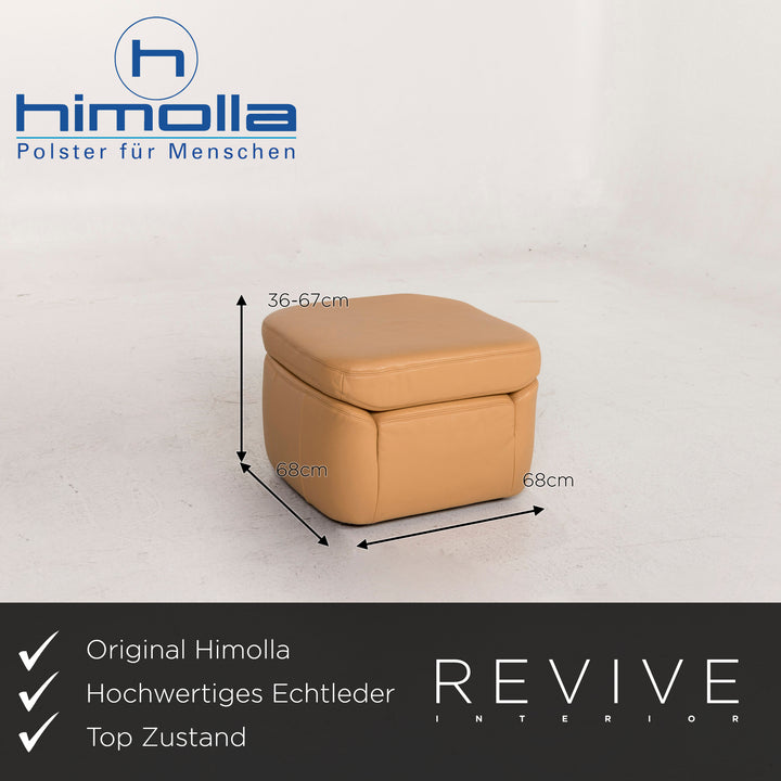 Himolla Leder Hocker Sessel Beige Funktion #12654