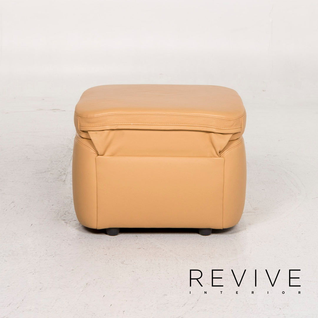 Himolla Leder Hocker Sessel Beige Funktion #12654
