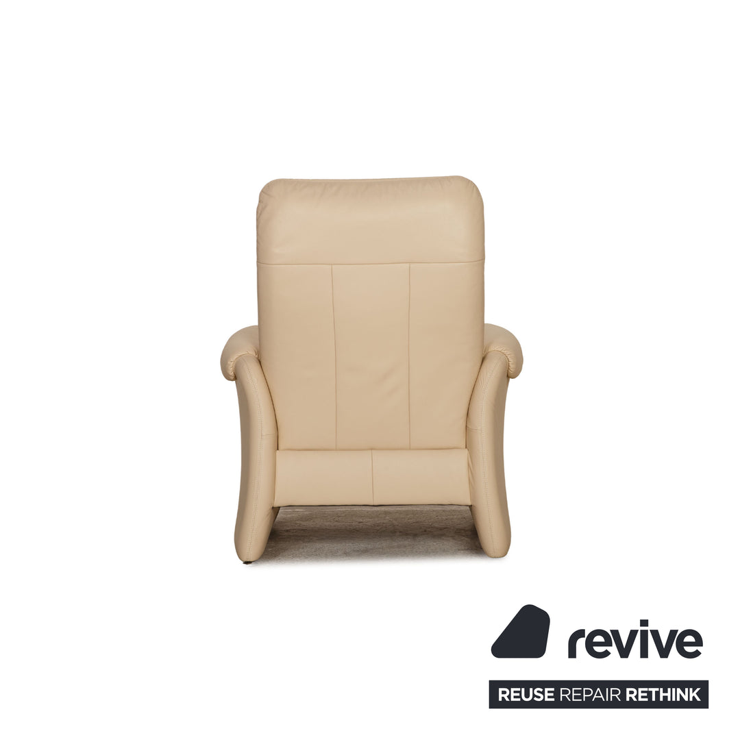 Himolla Leder Sessel Garnitur Creme