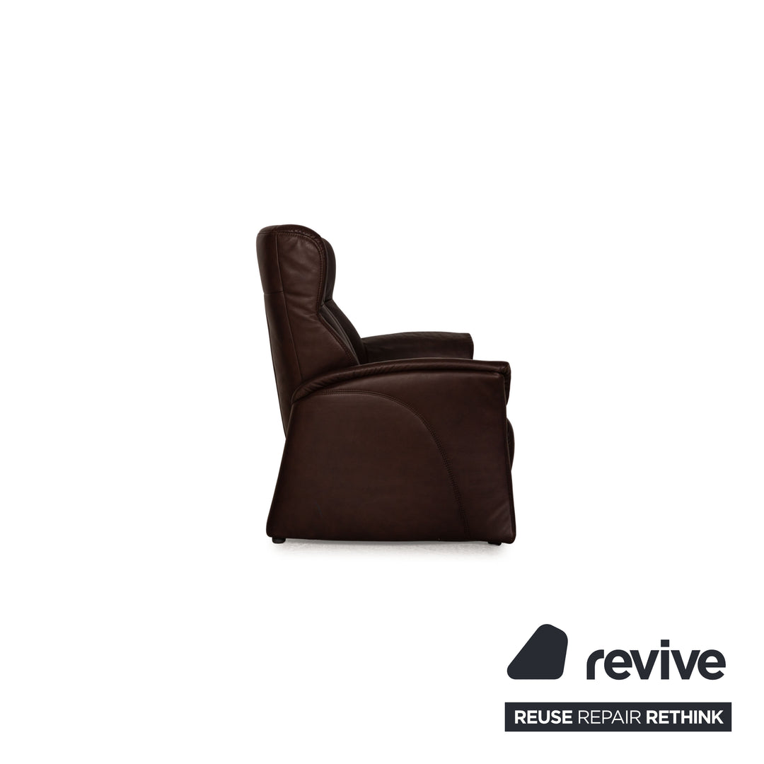 Himolla Soft Leder Zweisitzer Braun Sofa Couch