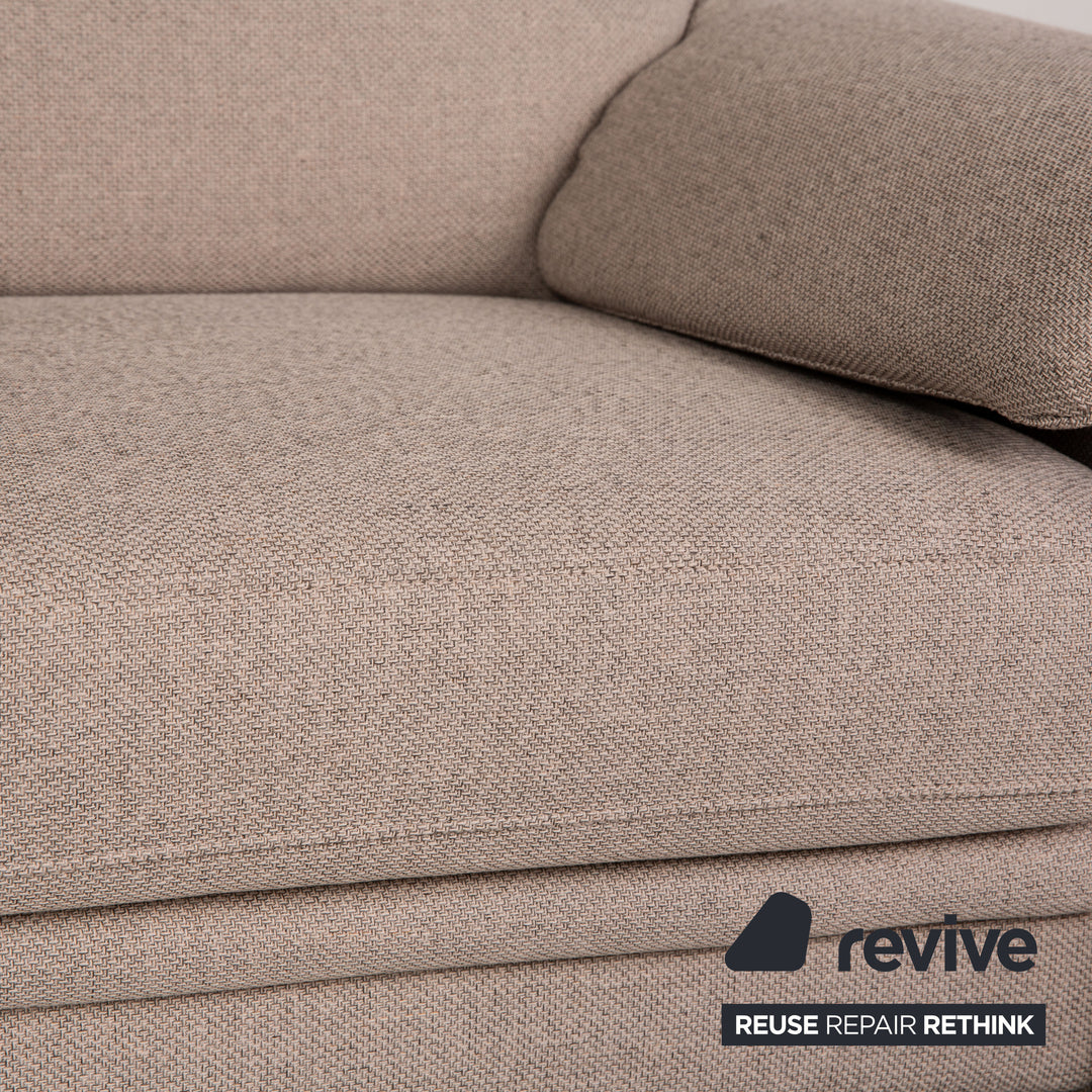 HUKLA fabric armchair beige