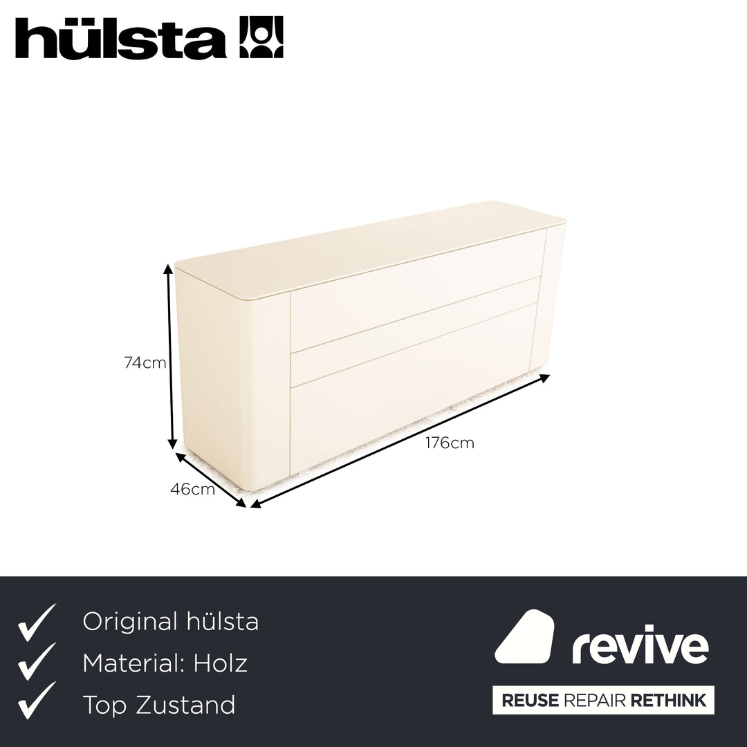 Hülsta Holz Sideboard Weiß