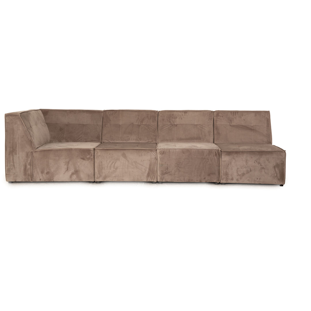 IconX STUDIOS Elysium Samt Stoff Viersitzer Beige