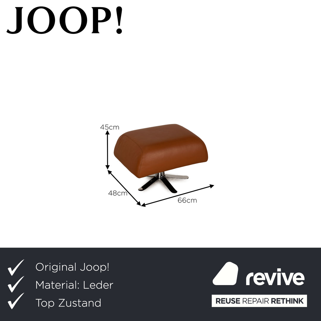 Joop! Leder Hocker Cognac