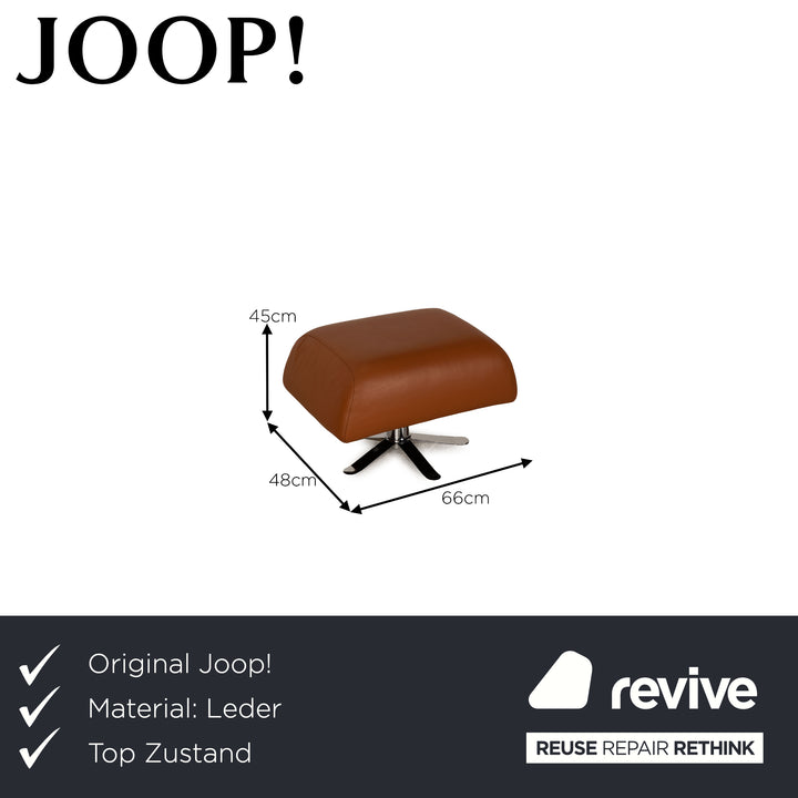 Joop! Leder Hocker Cognac