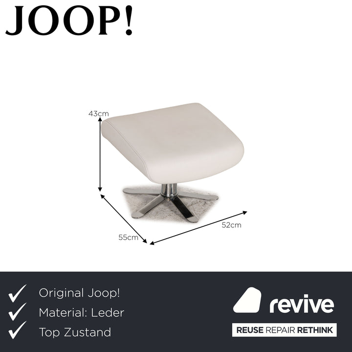 Joop! Leder Hocker Weiß