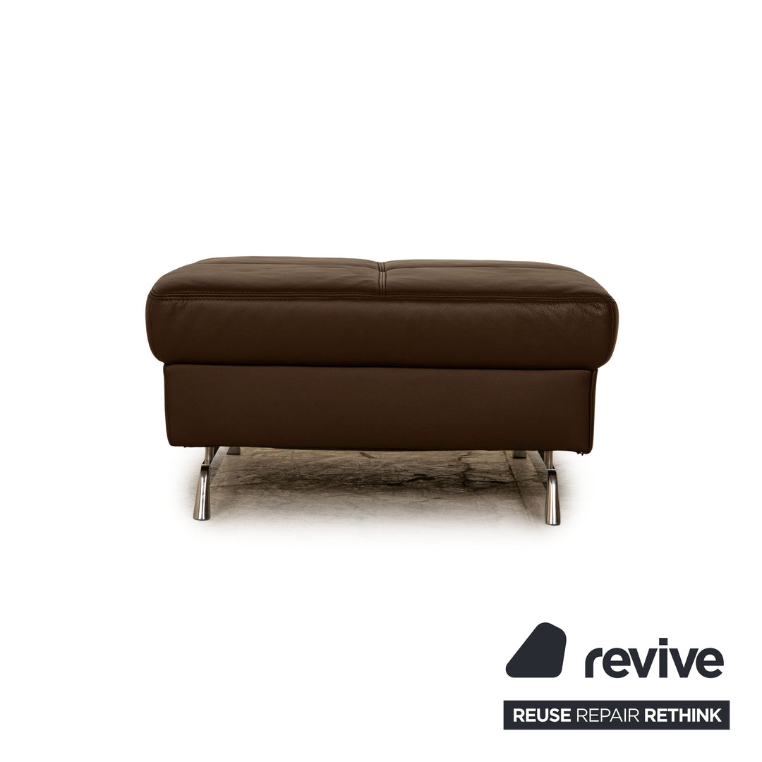 Joop! Loft Leder Hocker Braun
