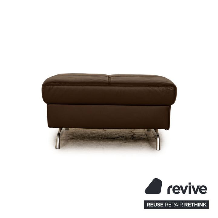 Joop! Loft Leder Hocker Braun