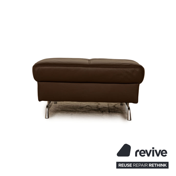 Joop! Loft Leder Hocker Braun