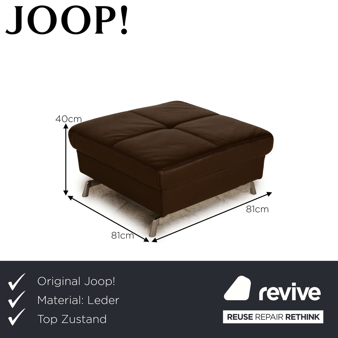 Joop! Loft Leder Hocker Braun
