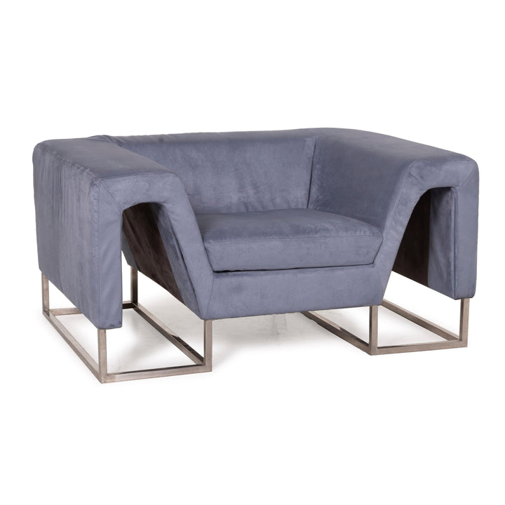 Joop! Stoff Sessel Blau Hellblau
