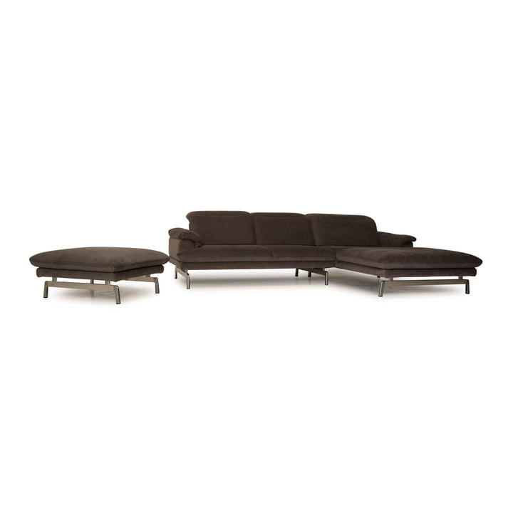 Joop Studio 8153 fabric sofa set gray corner sofa stool couch function