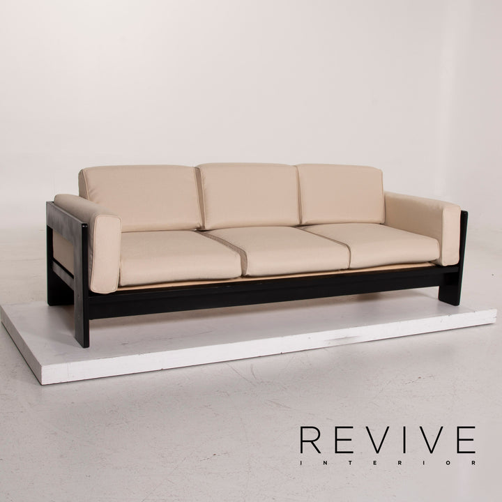 Knoll International Bastiano Stoff Sofa Garnitur Creme 1x Dreisitzer 1x Zweisitzer Neubezug #15395