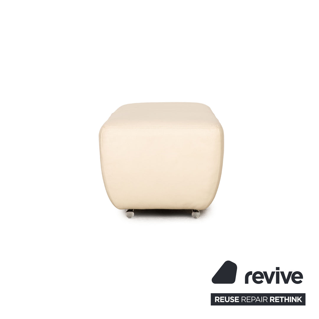Koinor Avanti Leder Hocker Creme