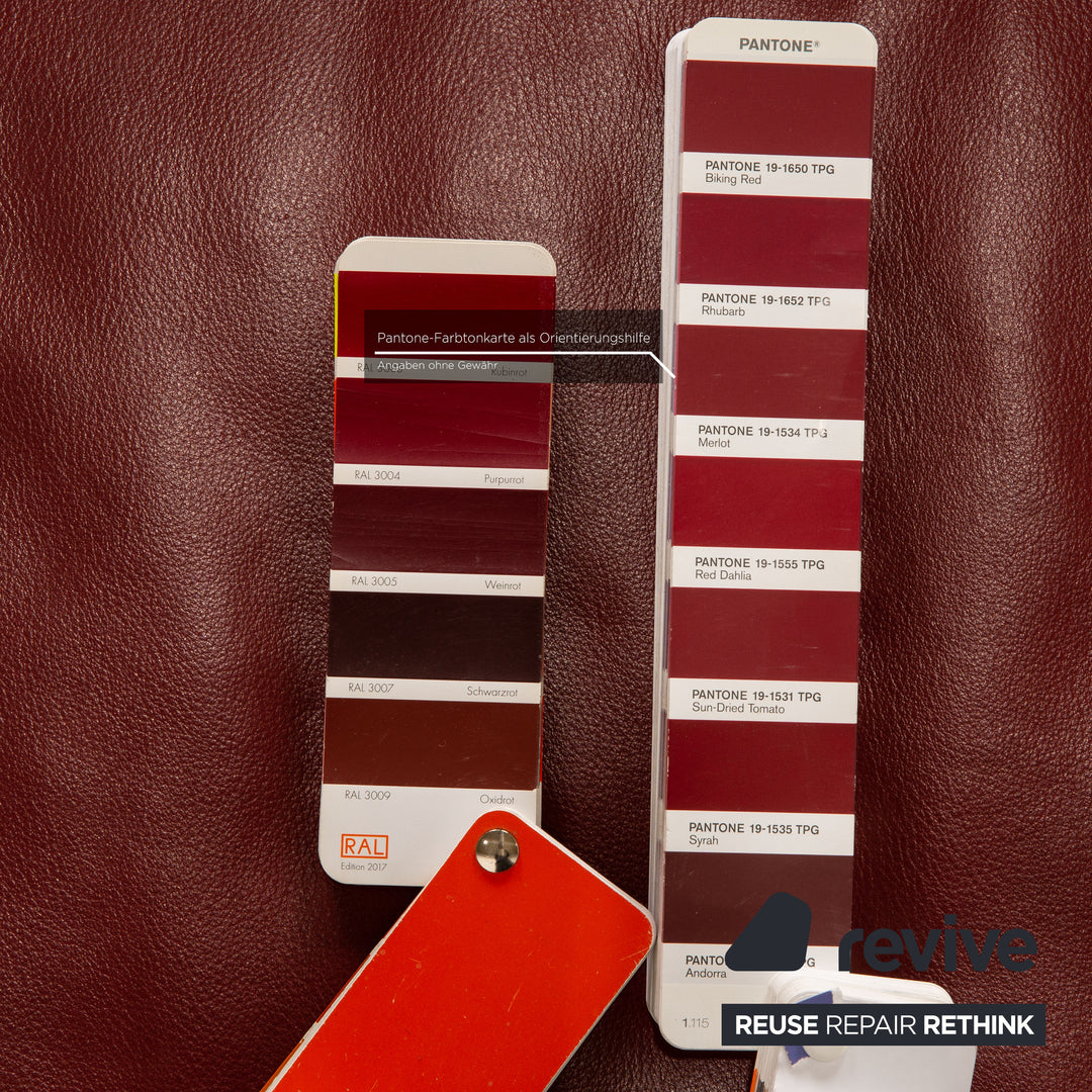 Koinor Bavero Leder Hocker Rot