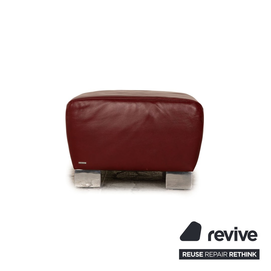 Koinor Bavero Leder Hocker Rot