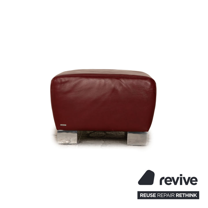 Koinor Bavero Leder Hocker Rot