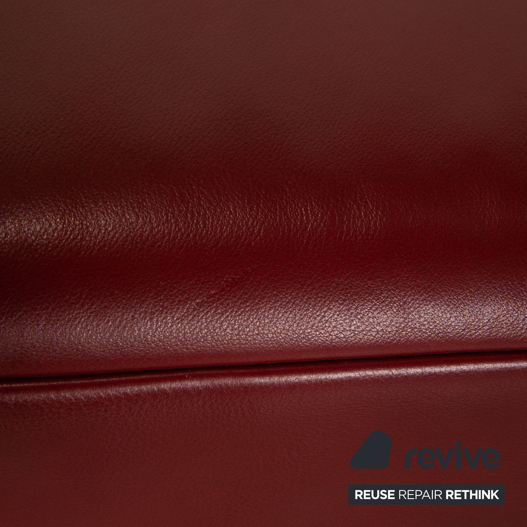 Koinor Bavero Leder Hocker Rot