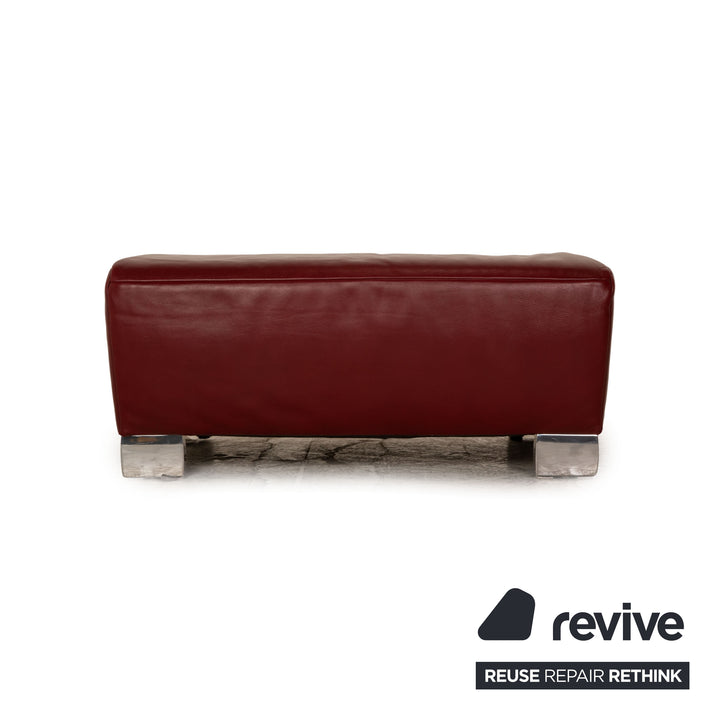 Koinor Bavero Leder Hocker Rot