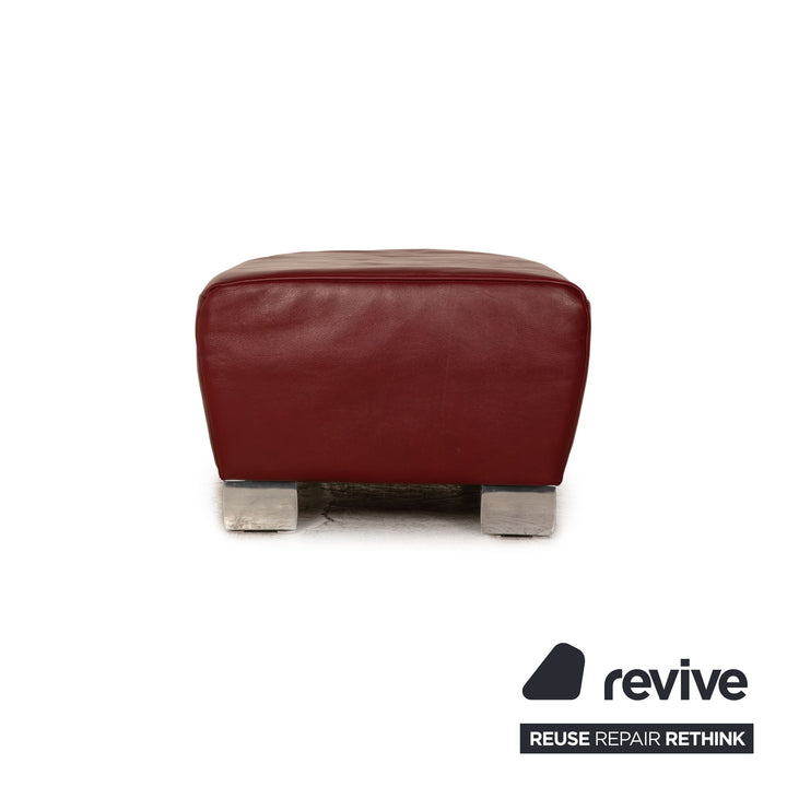 Koinor Bavero Leder Hocker Rot