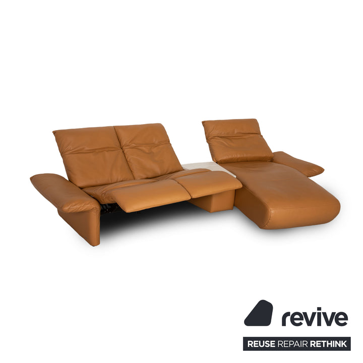 Koinor Elena Leder Ecksofa Beige Sofa Couch elektrische Funktion