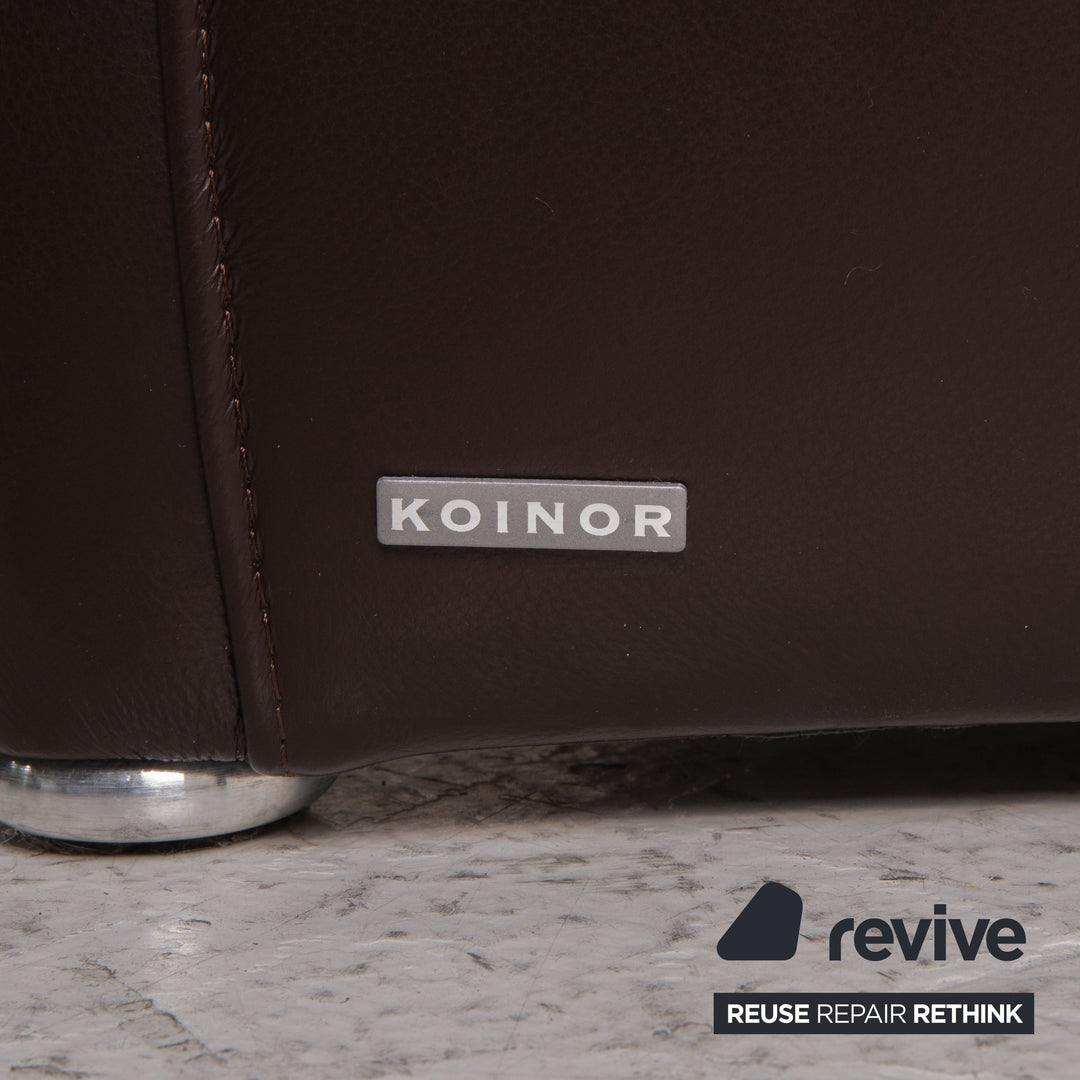 Koinor Fellini ensemble de canapés en cuir marron 2xdeux places