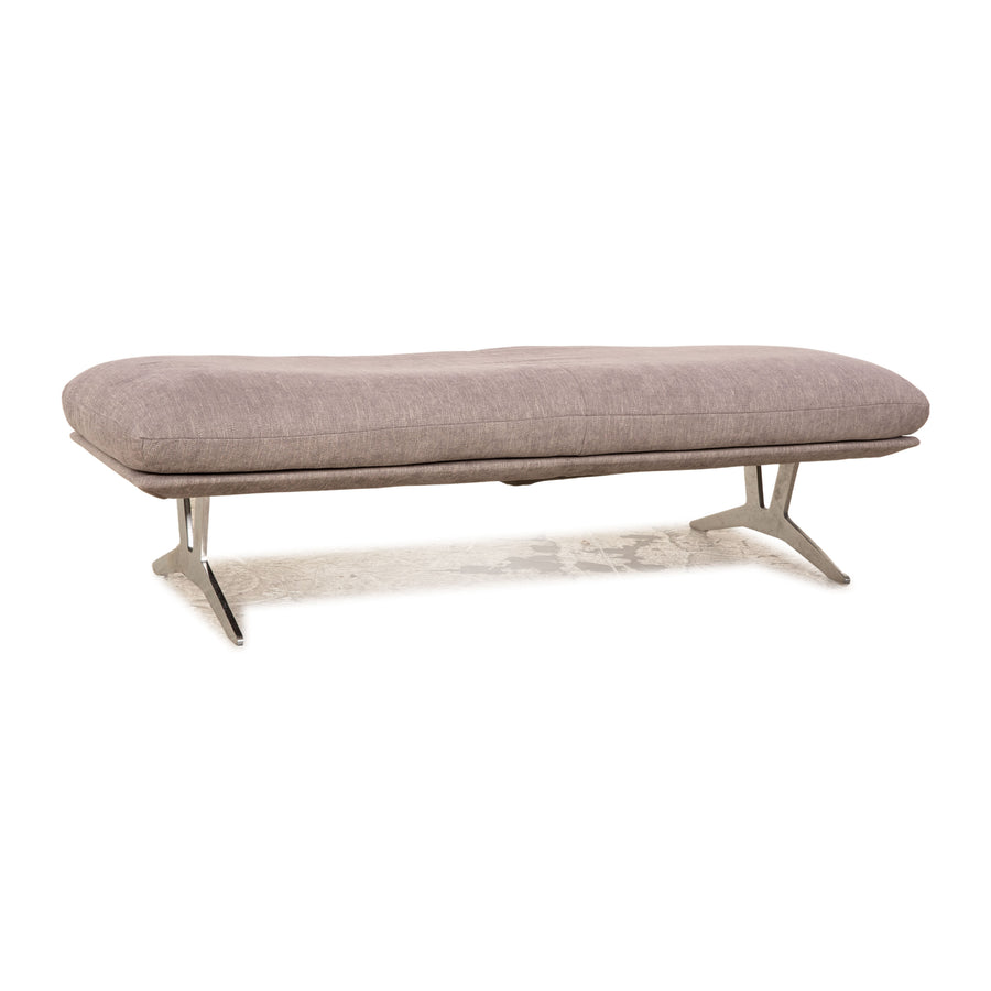 Koinor Francis Stoff Hocker Grau Hellgrau