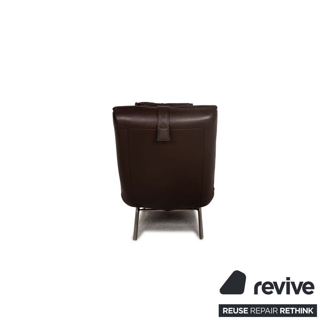 Koinor Jonas Leather Lounger Dark Brown