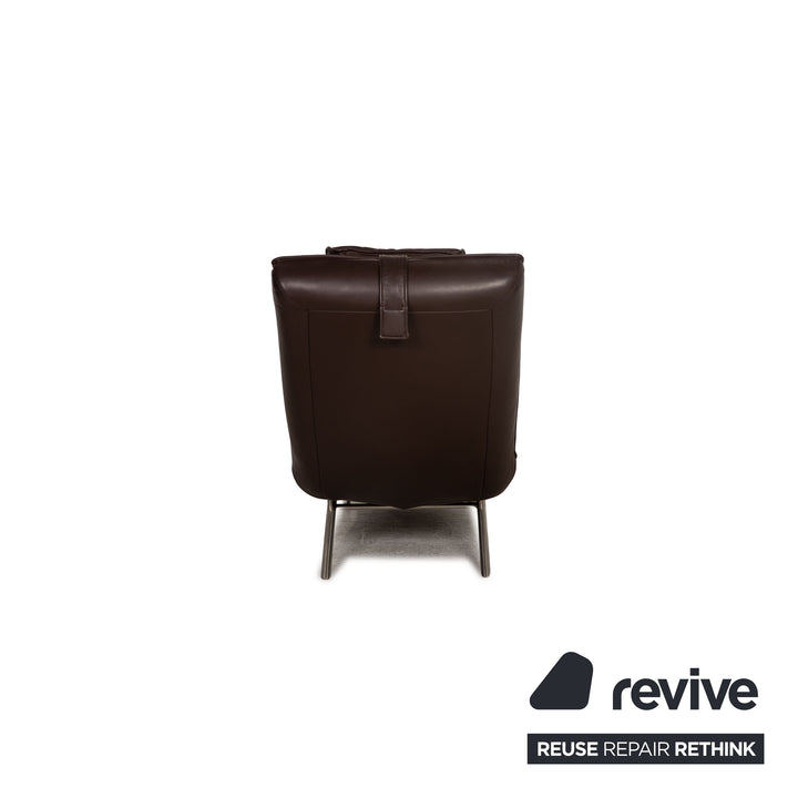 Koinor Jonas Leather Lounger Dark Brown