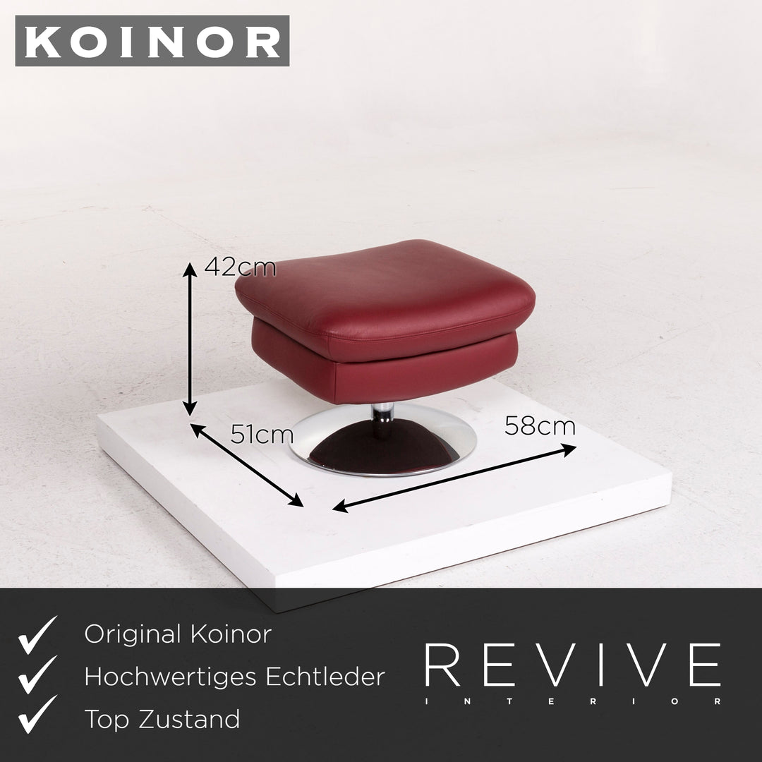 Koinor Leather Stool Brown #12447
