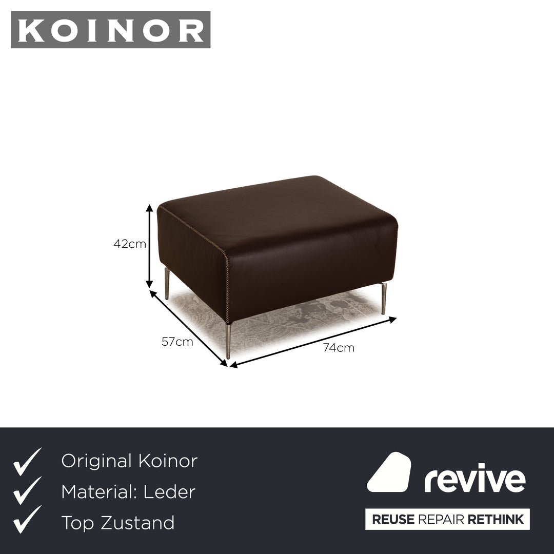 Koinor Leder Hocker Braun