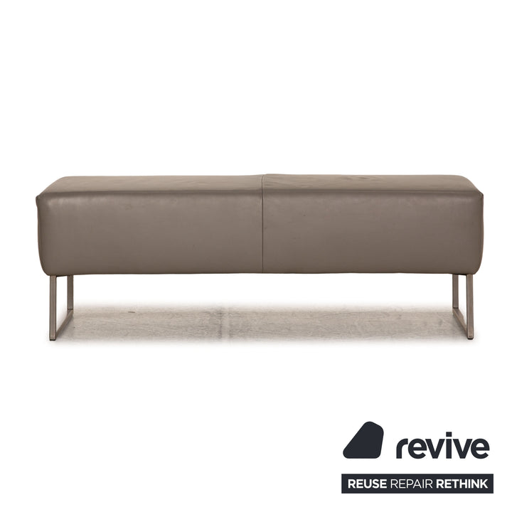 Koinor Leder Hocker Grau