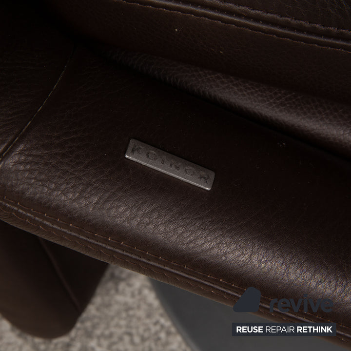 Koinor leather armchair brown function