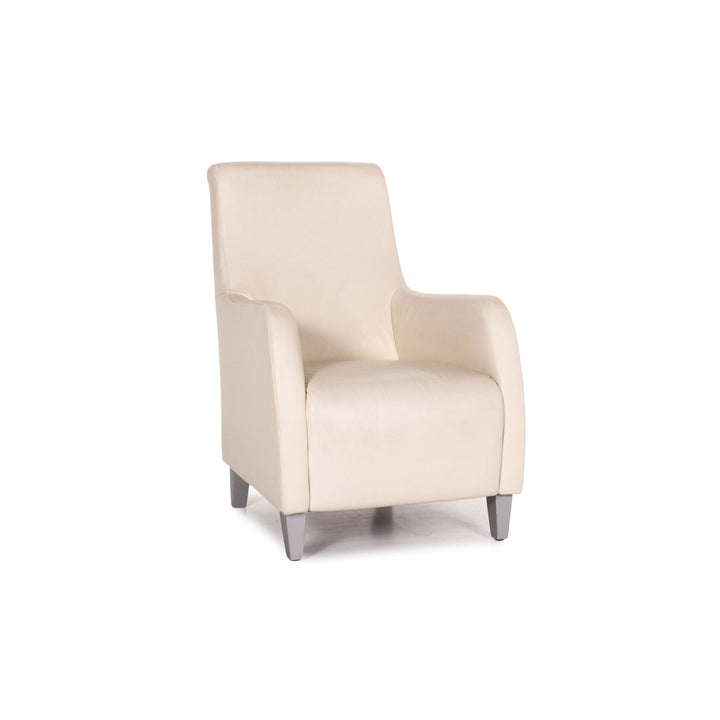 Fauteuil en cuir Koinor crème #13735