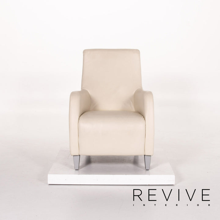 Fauteuil en cuir Koinor crème #13735