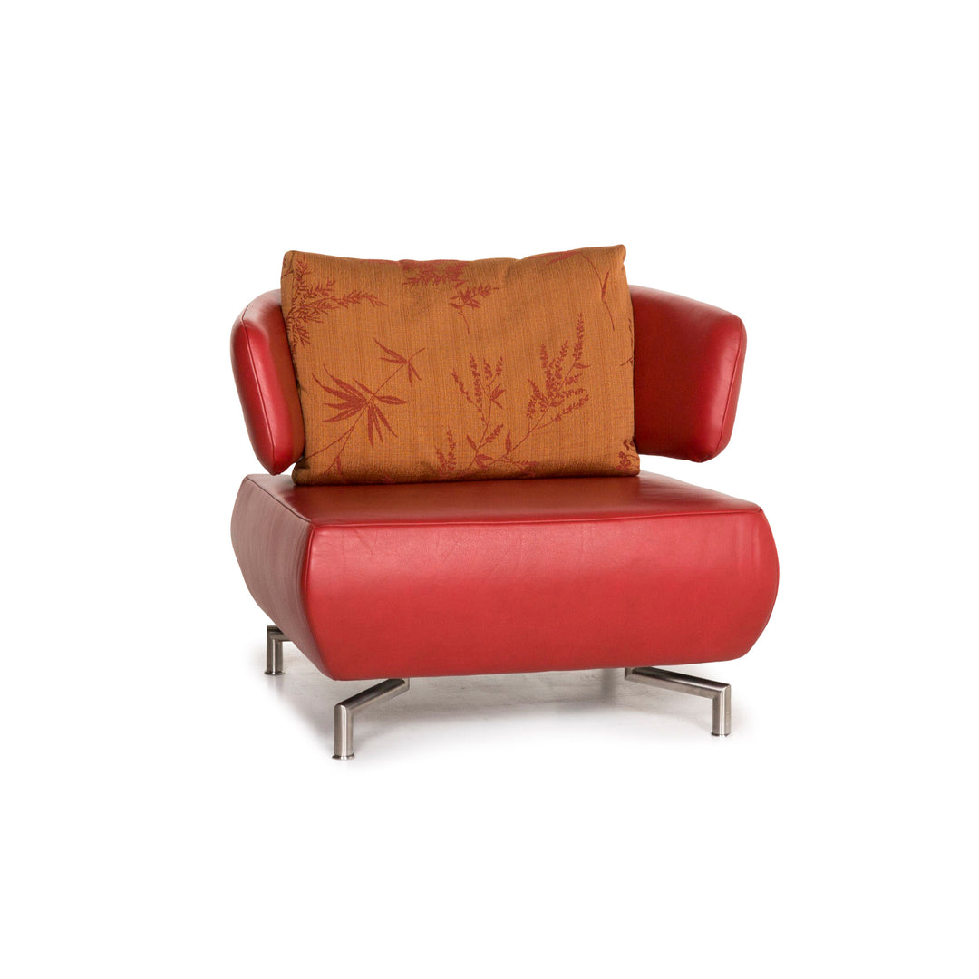Fauteuil en cuir Koinor rouge #12339