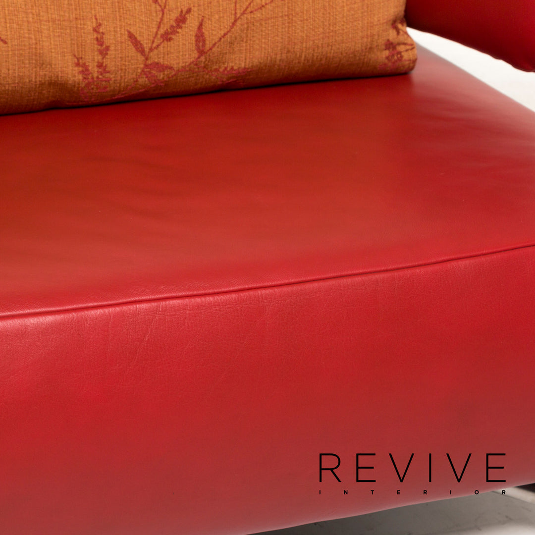 Fauteuil en cuir Koinor rouge #12339