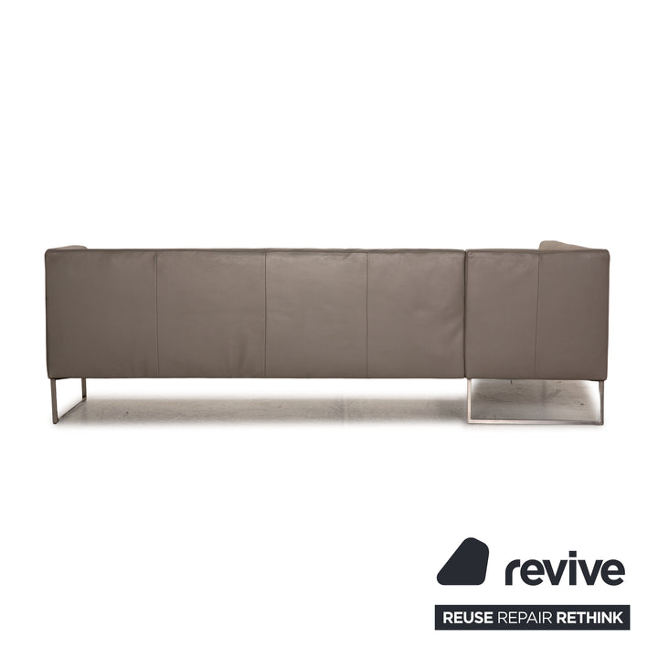 Koinor Leder Sofa Grau Ecksofa Couch