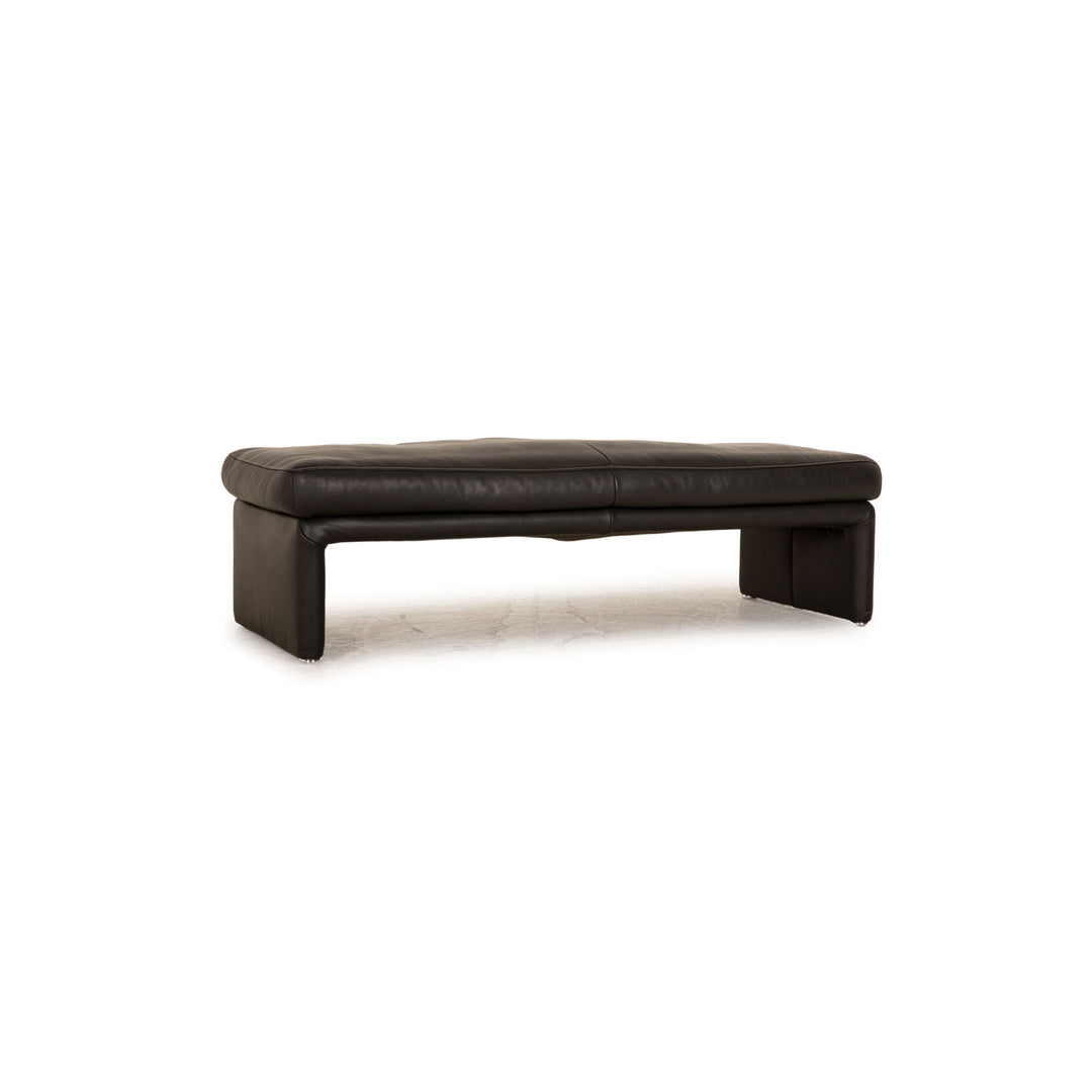 Koinor Raoul Leder Hocker Anthrazit Ottomane