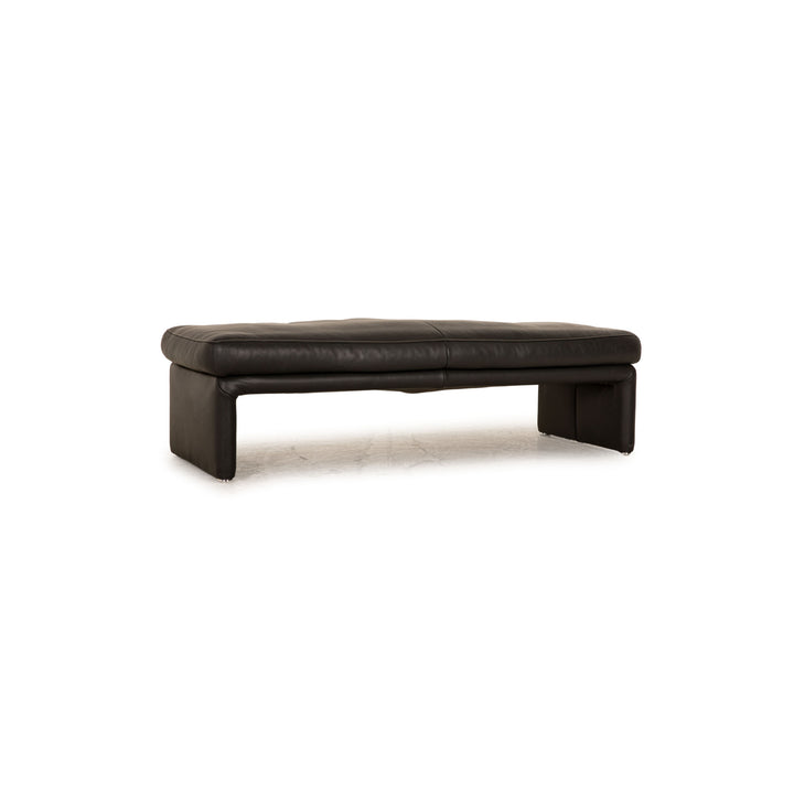 Koinor Raoul Leder Hocker Anthrazit Ottomane