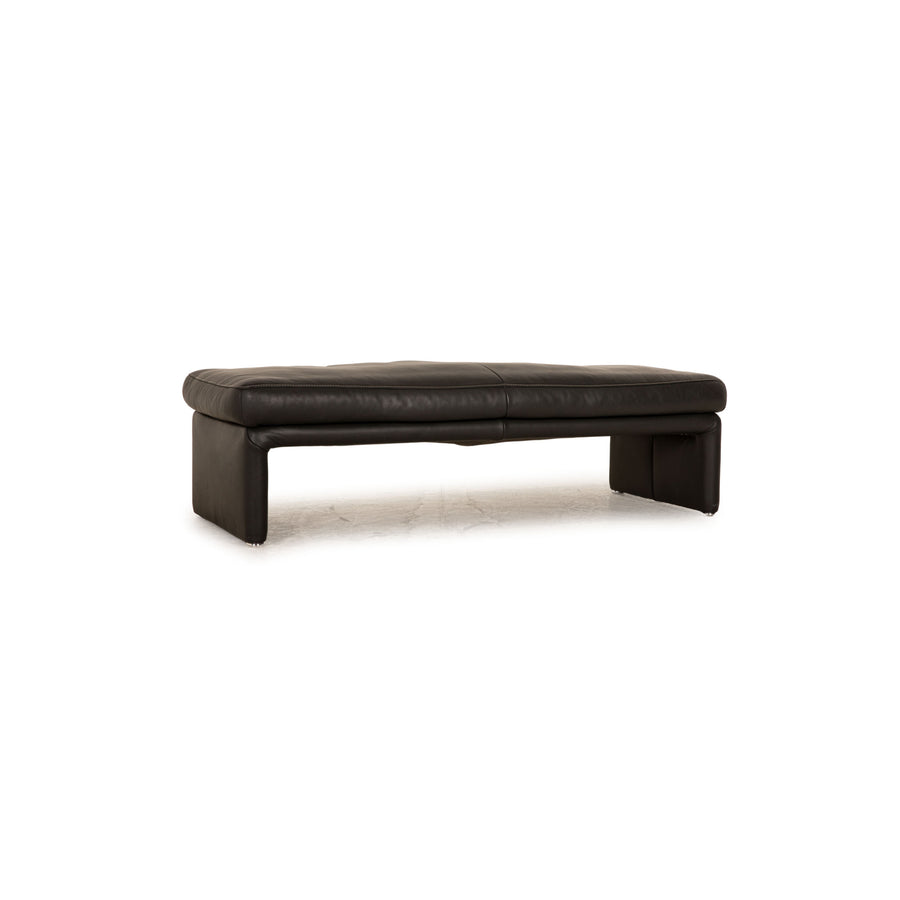 Koinor Raoul Leder Hocker Anthrazit Ottomane