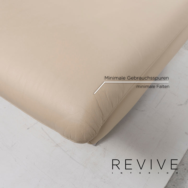 Koinor Rossini Leder Hocker Beige #12857