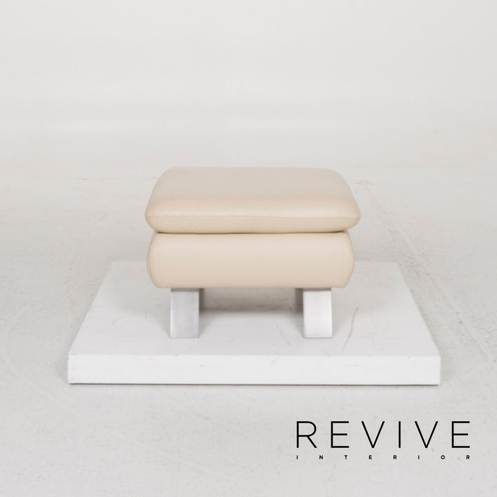 Koinor Rossini Leder Hocker Beige #12857