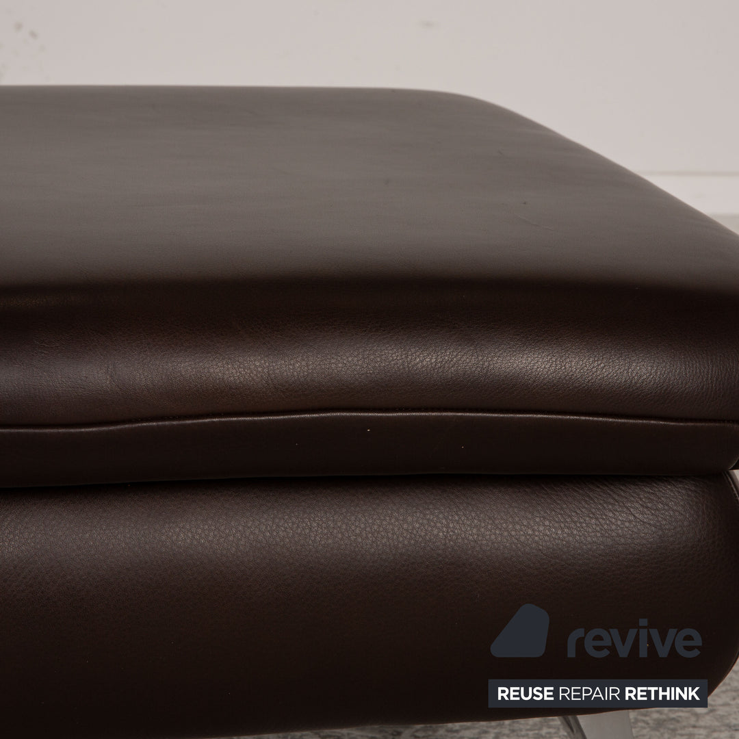 Koinor Rossini Leather Stool Brown