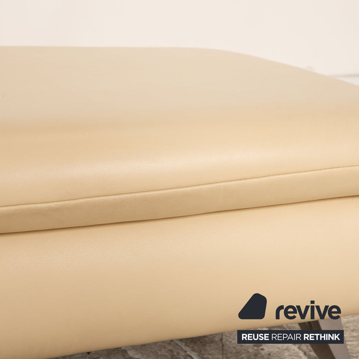 Koinor Rossini Leder Hocker Creme