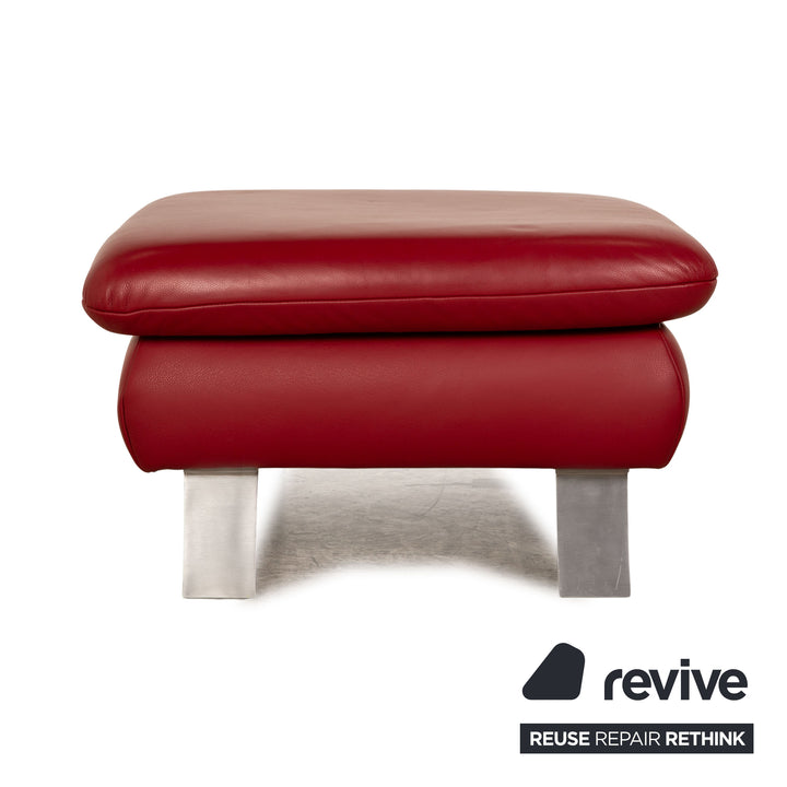 Koinor Rossini Leder Hocker Rot