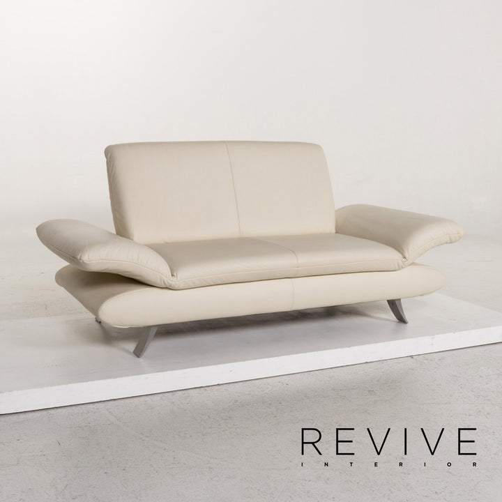 Koinor Rossini leather sofa set cream 2x two-seater couch #13600