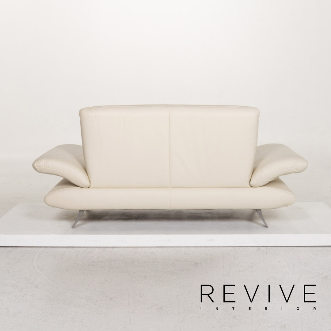 Koinor Rossini leather sofa set cream 2x two-seater couch #13600