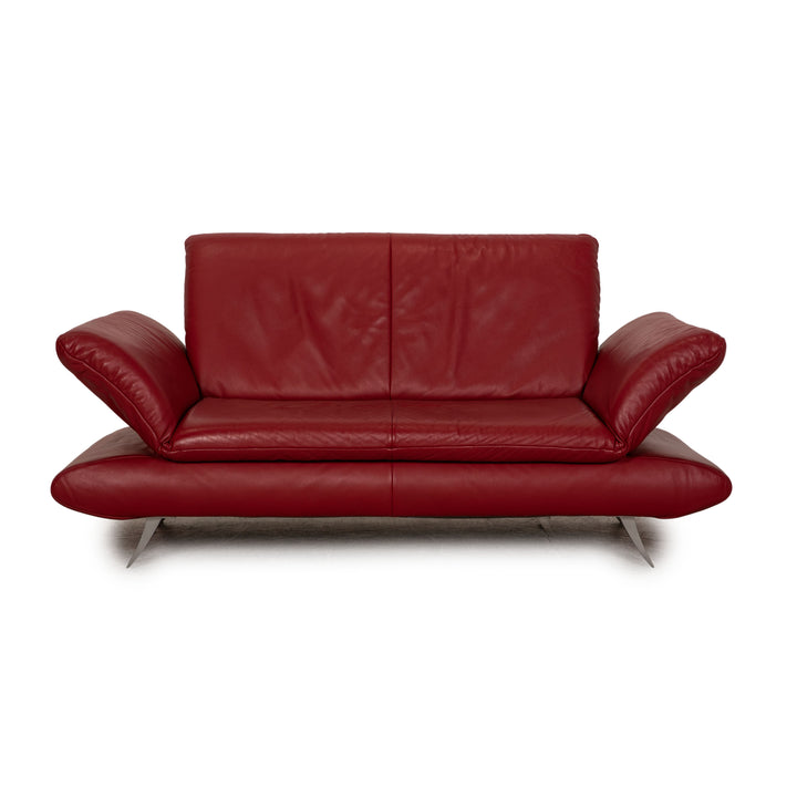 Koinor Rossini Leder Zweisitzer Rot Sofa Couch